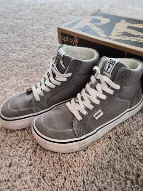 Splay Barefoot Rev HT Grey Canvas Skate Sneakers